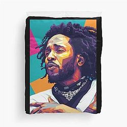 Kendrick Lamar Pop Art Duvet Cover