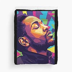 Kendrick Lamar Pop Art Duvet Cover