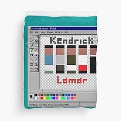 Kendrick Lamar 8-bit Duvet Cover