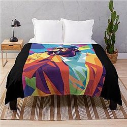 Kendrick Lamar Pop Art Throw Blanket