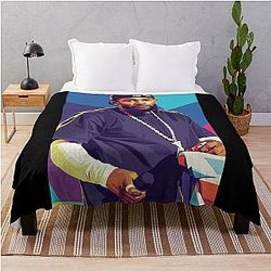 Kendrick Lamar Pop Art Throw Blanket