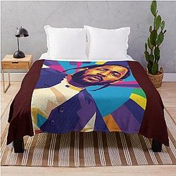 Kendrick Lamar Pop Art Throw Blanket