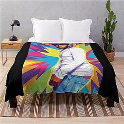 Kendrick Lamar Pop Art Throw Blanket