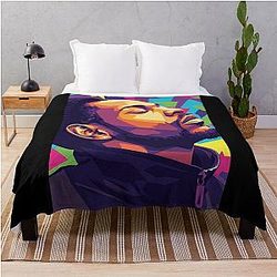 Kendrick Lamar Pop Art Throw Blanket
