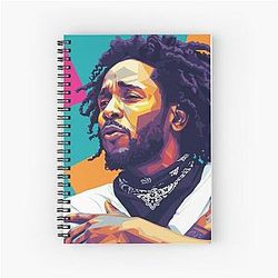 Kendrick Lamar Pop Art Spiral Notebook