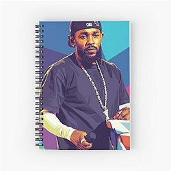 Kendrick Lamar Pop Art Spiral Notebook
