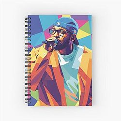 Kendrick Lamar Pop Art Spiral Notebook