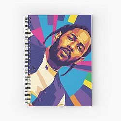 Kendrick Lamar Pop Art Spiral Notebook