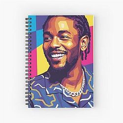 Kendrick Lamar Pop Art Spiral Notebook