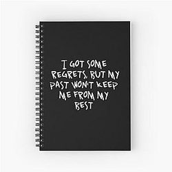Kendrick Lamar Motivational Lyrics Black Spiral Notebook