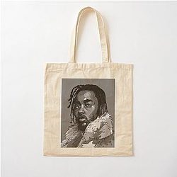 Kendrick Lamar Cartoon Cotton Tote Bag
