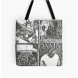 Kendrick Lamar Album Covers Sketch Art Tote Bag