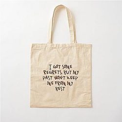 Kendrick Lamar Motivational Rich Spirit Black Cotton Tote Bag
