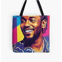 Kendrick Lamar Pop Art All Over Print Tote Bag