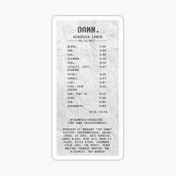 Kendrick Lamar Receipt Sticker