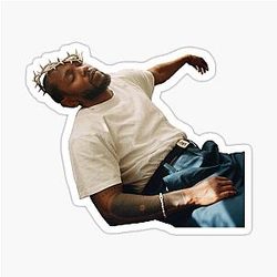 Kendrick Lamar On Couchหร_Sticker