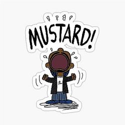 Kendrick Lamar Mustard Sticker