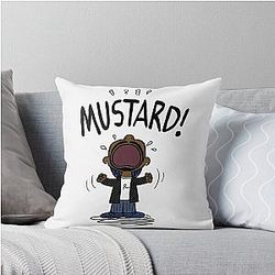 Kendrick Lamar Mustard TV Off Lyrics Throw Pillow