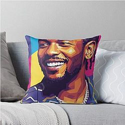 Kendrick Lamar Pop Art Throw Pillow