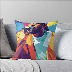 Kendrick Lamar Pop Art Throw Pillow