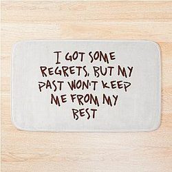 Kendrick Lamar Quote Motivational Rich Spirit Bath Mat