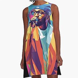 Kendrick Lamar Pop Art A-Line Dress