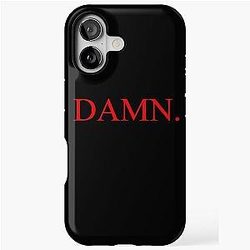 Damn - Kendrick Lamar - Red Black iPhone case