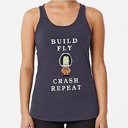 Build Fly Crash Repeat Kerbal Space Program Kerbals Tank Top