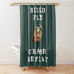Kerbals Space Program Shower Curtain
