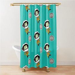 Mun or Bust! Kerbal Space Program Shower Curtain