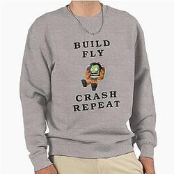 Build and Crash the Kerbal Space Program with your favorite Kerbal Pullover Sweatshirt