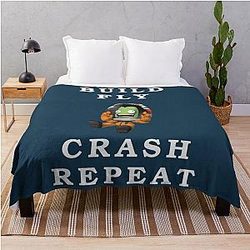 Build a fly and crash and repeat in Kerbal Space Program with your Kerbals because you lost your throw blanket.