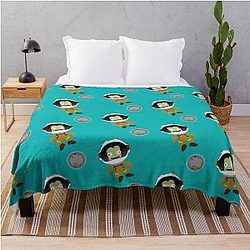Mun or Bust! Kerbal Space Program Throw Blanket
