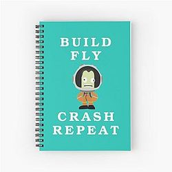 Build to Fly, Crash, Repeat: Kerbal Space Program Spiral Notebook