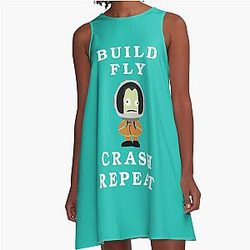 Build Fly Crash and Repeat in Kerbal Space Program A-Line Dress