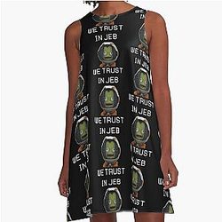 In Jeb We Trust Kerbal Space Program A line dress