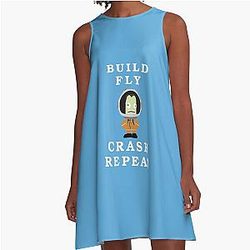 Build Fly Crash Kerbal Space Program A-Line Dress