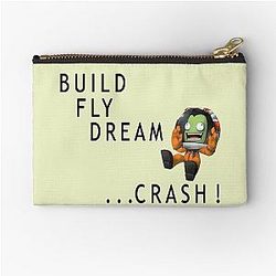 Build fly in space program Zipper Pouch
