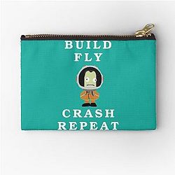 Build Fly Crash Repeat, Kerbal Space Program, Zipper Pouch