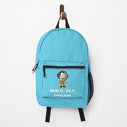 build fly dream crash Kerbal space program space kids cartoon backpack