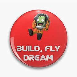 Kerbal Space Program, Kids Cartoon Pin