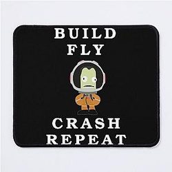 Build Fly Crash Repeat, Kerbal Space Program, Kerbal Mouse Pad