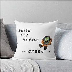Build or Fly Your Dream in Kerbal Space Program Throw Pillow