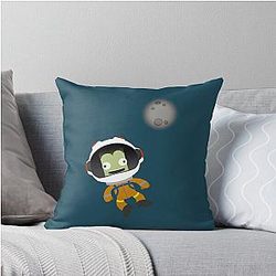 Kerbal Space Program Mn or Bust Throw Pillow