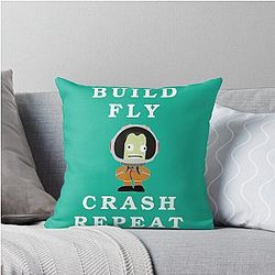 Build or Crash: Kerbal Space Program Throw Pillow