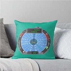 Navball - Kerbal Space Program Throw Pillow
