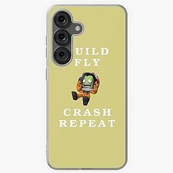 Build, fly, crash, repeat, Kerbal Space Program (Kerbals) Samsung Galaxy Soft Case