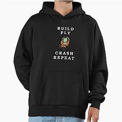 Build, Fly, Crash, Repeat / Kerbal Space Program / Kerbal Premium Oversized Hoodie