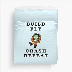 Build Fly Crash Repeat Kerbal Space Program Kerbal Duvet Cover