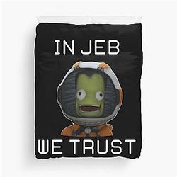 In We Trust - Kerbal Space Program Duvet Cover